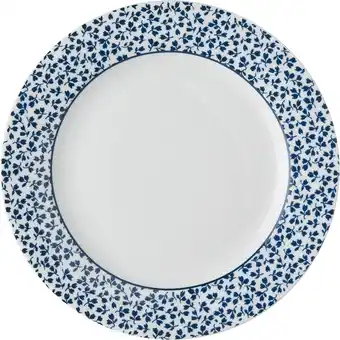 Intratuin Laura ashley gebaksbord floris blauw d 18 h 1,7 cm aanbieding