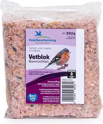 Intratuin Cj wildlife bosvruchten vetblok 10 x 11,5 x 2,5 cm aanbieding