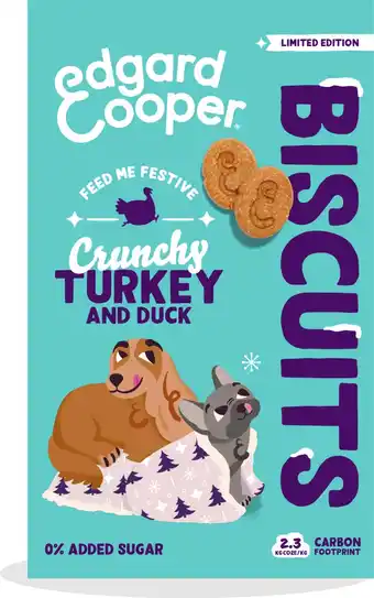 Intratuin Edgard & cooper hondenkoekjes eend / kalkoen 400 g aanbieding