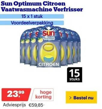 Bol.com Sun optimum citroen vaatwasmachine verfrisser aanbieding