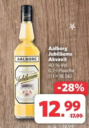 Combi Markt Aalborg Jubiläums Akvavit aanbieding