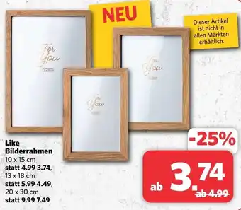 Combi Markt like Bilderrahmen aanbieding