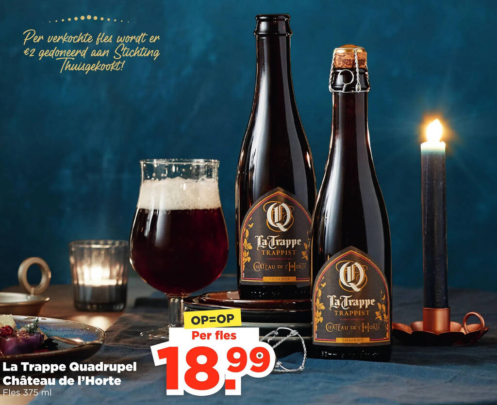 La trappe quadrupel château de l'horte aanbieding bij PLUS La trappe quadrupel château de l'horte aanbieding bij PLUS