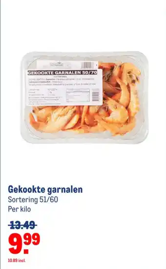 Makro Gekookte garnalen aanbieding