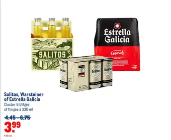 Makro Salitos, Warsteiner of Estrella Galicia aanbieding