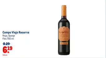 Makro Campo Viejo Reserva Rioja, Spanje Fles 750 ml aanbieding