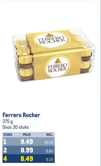 Makro Ferrero Rocher 375g aanbieding