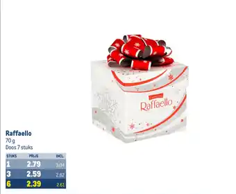 Makro Raffaello 70g aanbieding