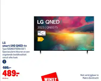 Makro LG smart UHD QNED-tv aanbieding