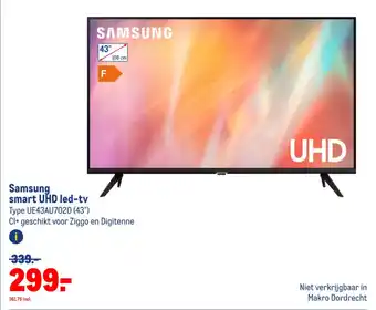 Makro Samsung smart UHD led-tv aanbieding