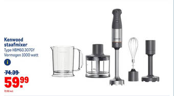 Makro Kenwood staafmixer aanbieding