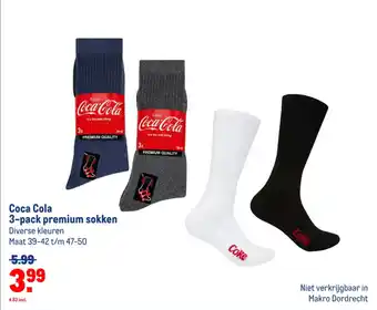 Makro Coca Cola 3-pack premium sokken aanbieding