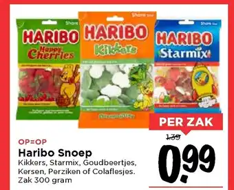 Vomar Voordeelmarkt Haribo Snoep 300 gr aanbieding