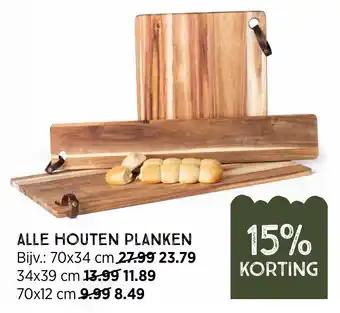 Xenos Houten planken 70*12cm aanbieding