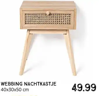 Xenos Webbing nachtkastje aanbieding