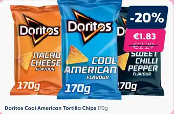 Flink Doritos Cool American Tortilla Chips 170g aanbieding