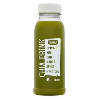 Jumbo Jumbo vers sap chia, spinazie, kiwi, mango & appel 250ml aanbieding