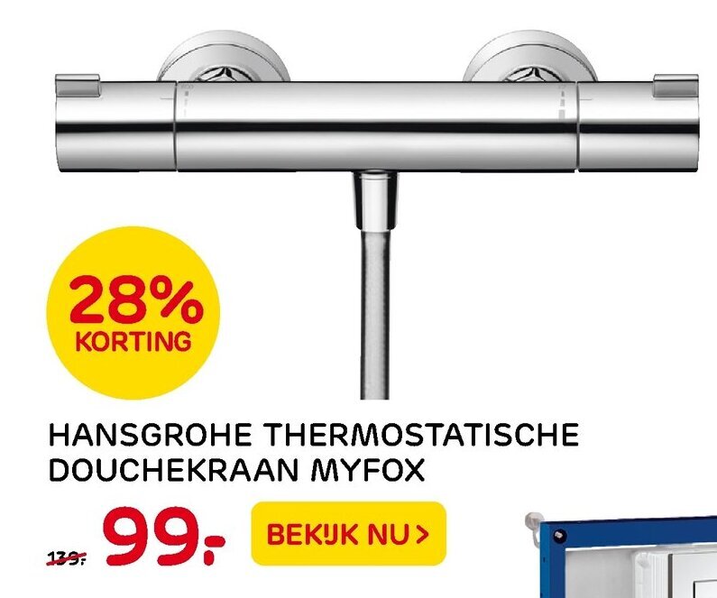 Hansgrohe Thermostatische douchekraan Myfox aanbieding bij Praxis