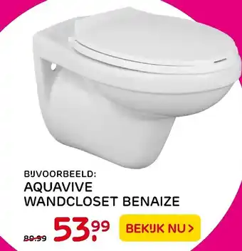 Praxis Aquavive Wandcloset Benaize aanbieding