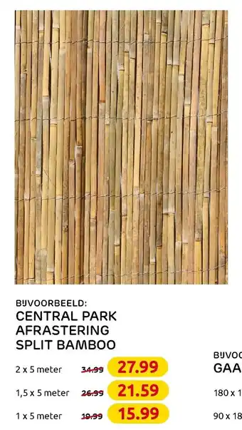 Praxis Central Park Afrastering split bamboo 1*5m aanbieding