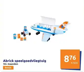 Action Abrick speelgoedvliegtuig aanbieding