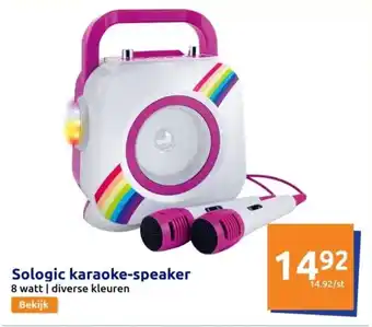 Action Sologic karaoke-speaker aanbieding