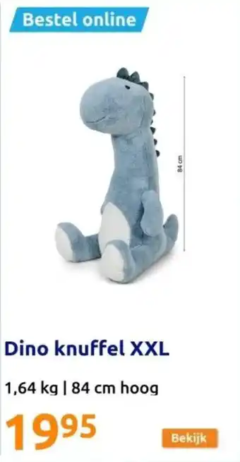 Action Dino knuffel XXL aanbieding