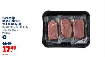 Makro Horecalijn kogelbiefstuk van de BabyTop aanbieding