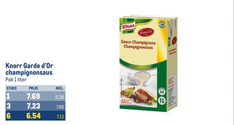Makro Knorr Garde d'Or champignonsaus aanbieding