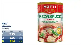 Makro Mutti pizzasaus aanbieding