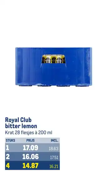Makro Royal Club bitter lemon aanbieding