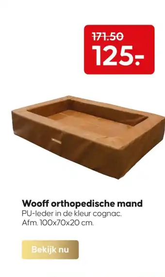 Pets Place Wooff orthopedische mand aanbieding