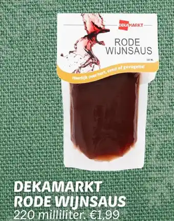 Dekamarkt Dekamarkt rode wijnsaus aanbieding