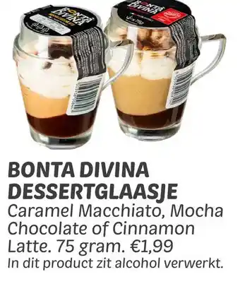 Dekamarkt Bonta divina dessertglaasje aanbieding