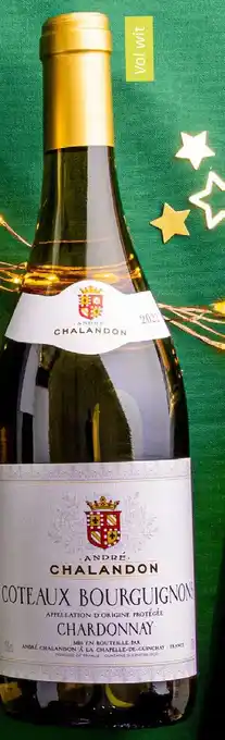 Dekamarkt André chalandon coteaux bourguignons chardonnay aanbieding