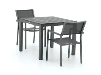 Kees Smit Bellagio roma/fidenza 90cm dining tuinset 3-delig stapelbaar aanbieding