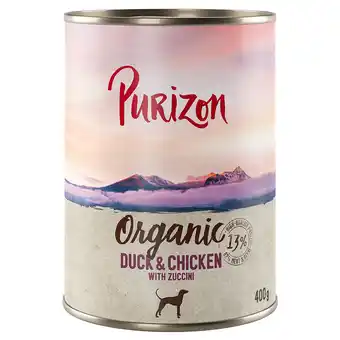 Zooplus 6 x 200 g / 300 g / 400 g purizon adult nu voor een probeerprijs! - organic: eend en kip met courgette (6 x 400g) aanbieding