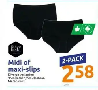 Action Dolce Bella Midi of maxi-slips 2-pack aanbieding