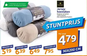 Action Hotel Royal Jersey hoeslaken 90*200cm aanbieding