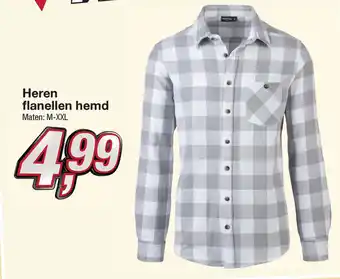 Kik Heren flanellen hemd m-xxl aanbieding