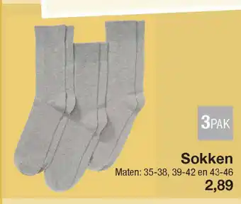 Kik Sokken 3-pack 35-38/39-42/43-46 aanbieding