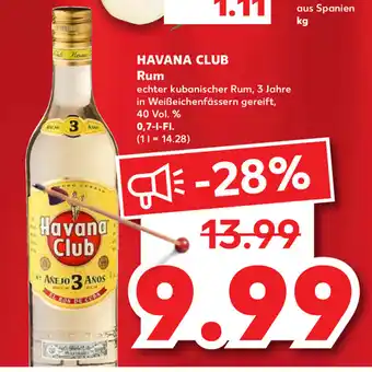 Kaufland DE Havana Club Rum 0,7l -Fl. aanbieding