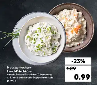 Kaufland DE Hausgemachter Land-Frischkase 100g aanbieding