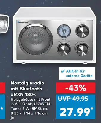 Kaufland DE Nostalgieradio Mit Bluetooth RXN 180 23x14x16cm aanbieding