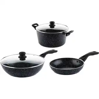 fonQ Westinghouse pannenset - wokpan 30cm + koekenpan 30cm + braadpan 28cm aanbieding