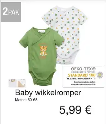 Kik Baby wikkelromper 50-68 aanbieding