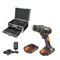 Praxis Worx accuboormachine wx100.1 20v (2 accu’s) aanbieding