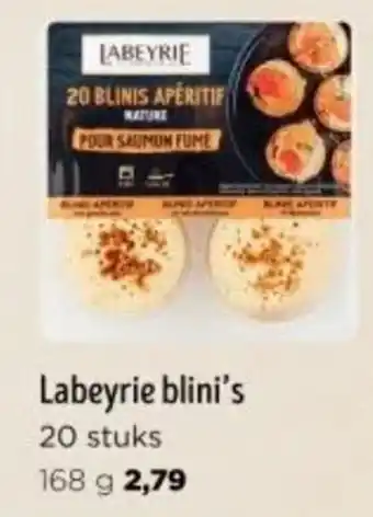 Jumbo Labeyrie blini's 20 stuks 168 g aanbieding