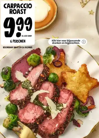 Jumbo CARPACCIO ROAST aanbieding