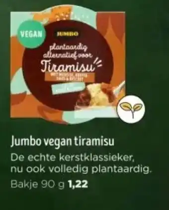 Jumbo Jumbo vegan tiramisu Bakje 90 g aanbieding